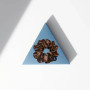 Шелковая резинка для волос коричневая - MOLODO Silk Scrunchie Large Brown - Фото 2