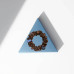 Шелковая резинка для волос коричневая - MOLODO Silk Scrunchie Medium Brown фото 2