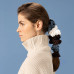 Шелковая резинка для волос коричневая - MOLODO Silk Scrunchie Medium Brown фото 4