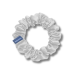 Шелковая резинка для волос молочная - MOLODO Silk Scrunchie Medium Off White фото