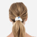 Шелковая резинка для волос молочная - MOLODO Silk Scrunchie Medium Off White фото 3