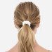 Шелковая резинка для волос молочная - MOLODO Silk Scrunchie Small Off White фото 3