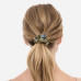 Шелковая резинка для волос оливковая - MOLODO Silk Scrunchie Medium Forest Moss фото 3