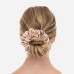 Шелковая резинка для волос пудровая - MOLODO Silk Scrunchie Large Powder Pink фото 4