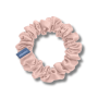 Шелковая резинка для волос пудровая - MOLODO Silk Scrunchie Medium Powder Pink - Фото 1