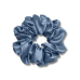 Шелковая резинка для волос синяя - MOLODO Silk Scrunchie Large Blue фото