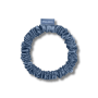 Шелковая резинка для волос синяя - MOLODO Silk Scrunchie Small Blue - Фото 1