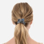 Шелковая резинка для волос серая - MOLODO Silk Scrunchie Medium Stone Grey - Фото 3