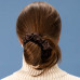 Шелковая резинка для волос сливовая - MOLODO Silk Scrunchie Large Plum фото 3