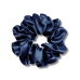 Шелковая резинка для волос тёмно-синяя - MOLODO Silk Scrunchie Large Deep Sea фото