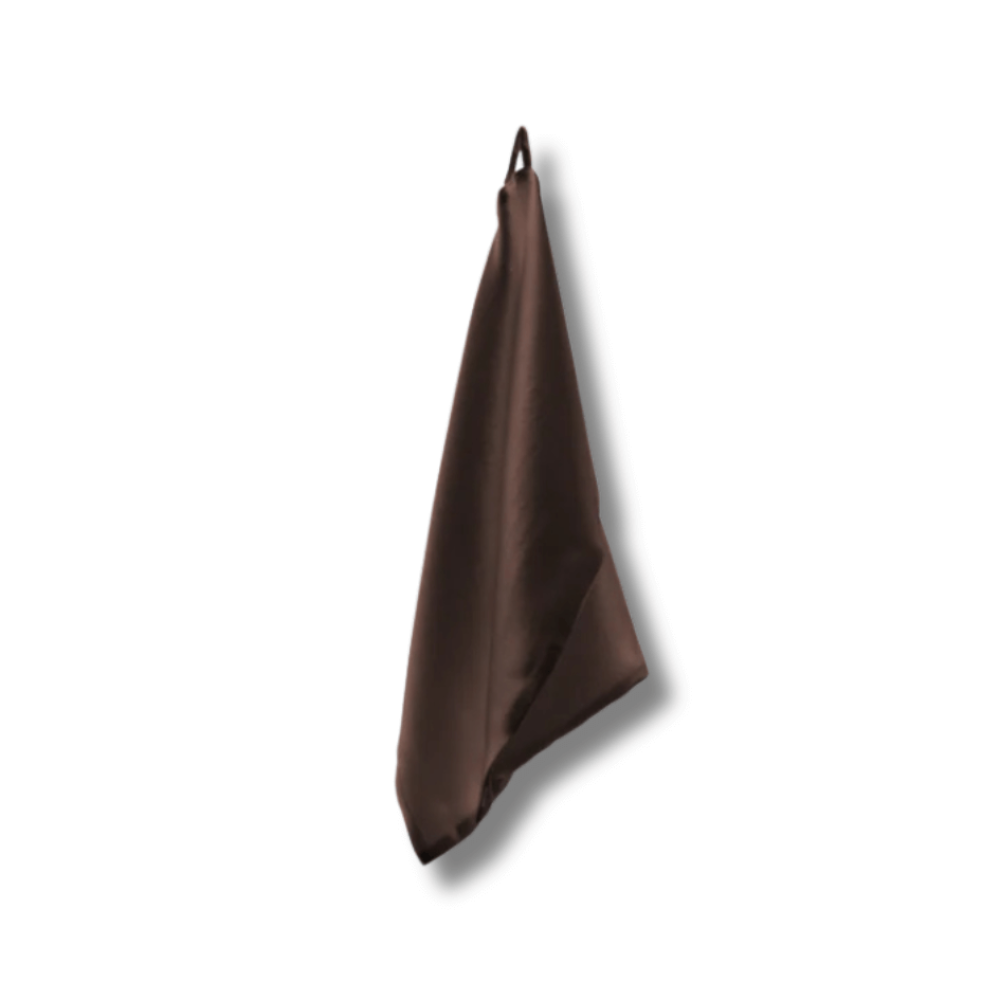 Шелковое полотенце для лица коричневое - MOLODO Silk Face Towel Brown - Фото 1
