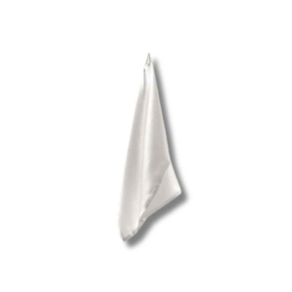 Шелковое полотенце для лица молочное - MOLODO Silk Face Towel Off White - Фото 1