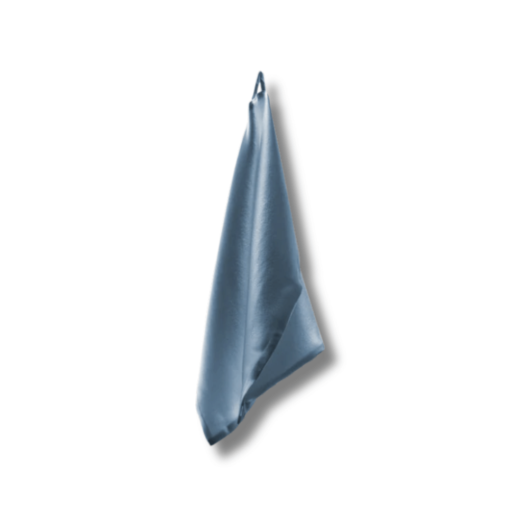 Шелковое полотенце для лица синее - MOLODO Silk Face Towel Blue - Фото 1