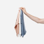 Шелковое полотенце для лица синее - MOLODO Silk Face Towel Blue - Фото 3