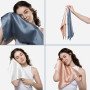 Шелковое полотенце для лица пудровое - MOLODO Silk Face Towel Powder Pink - Фото 2