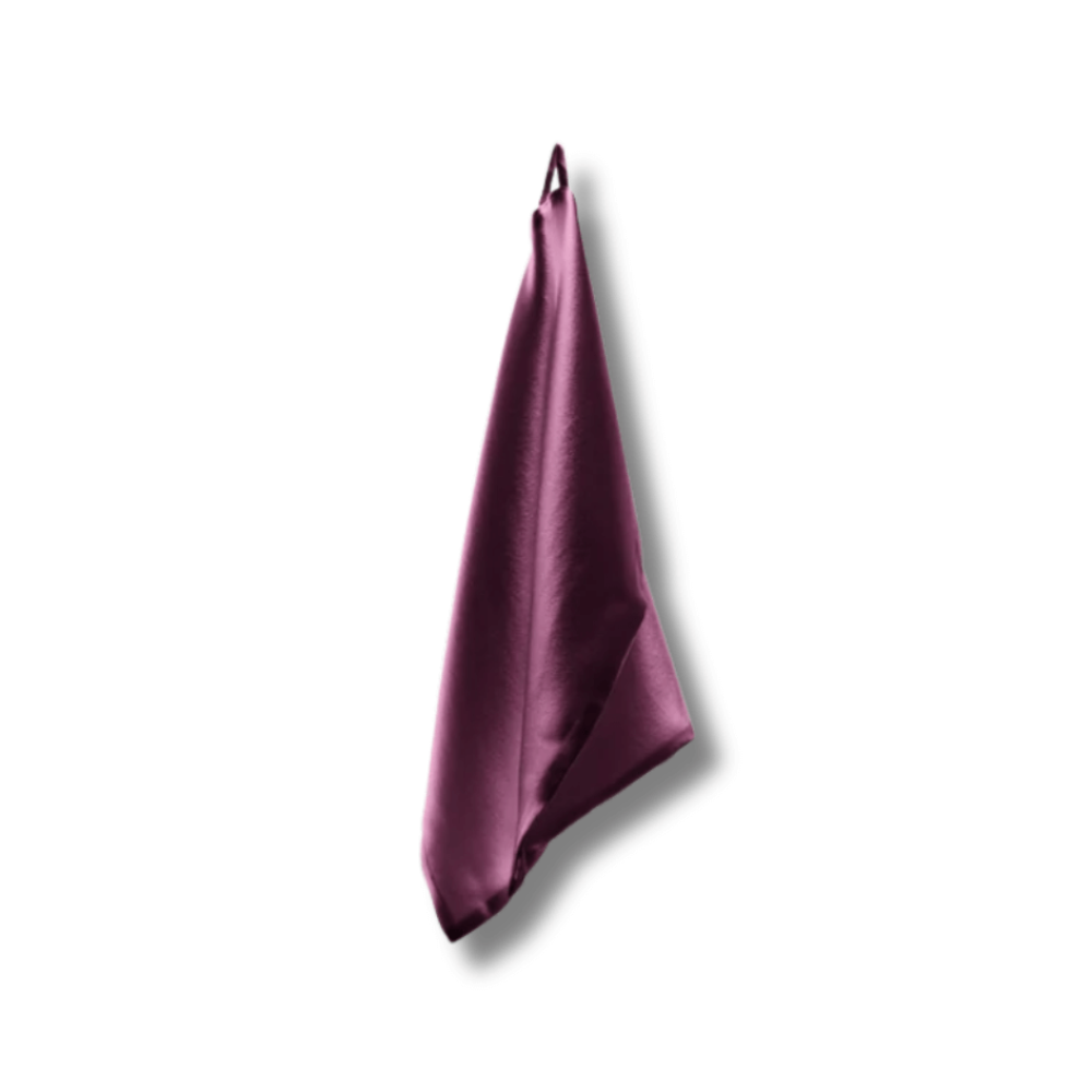 Шелковое полотенце для лица сливовое - MOLODO Silk Face Towel Plum - Фото 1