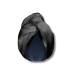 Шелковый тюрбан с микрофиброй чёрный - MOLODO Silk Turban With Microfiber Black фото