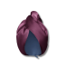 Шелковый тюрбан с микрофиброй сливовый - MOLODO Silk Turban With Microfiber Plum фото
