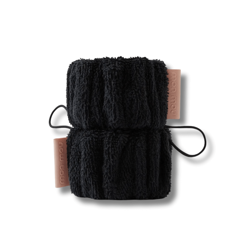 Чорні м'які браслети для вмивання - MON MOU Soft Hands Bands Black - Фото 1