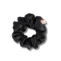 Об'ємна резинка для волосся чорна - MON MOU Silk Large Scrunchie Black - Фото 1