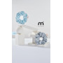 Об'ємна резинка для волосся ніжно-блакитна  - MON MOU Silk Large Scrunchie Baby Blue - Фото 3