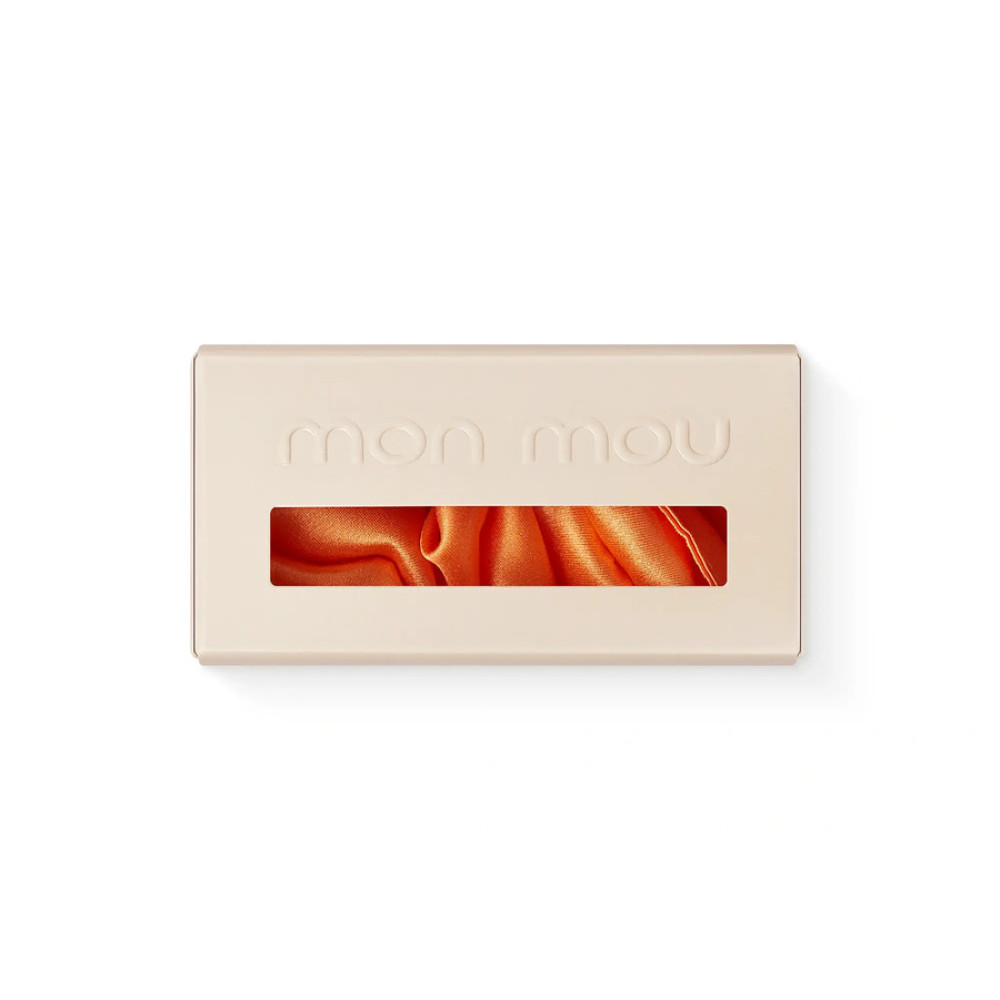 Об'ємна резинка для волосся помаранчева - MON MOU Silk Large Scrunchie Orange фото 2