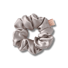 Об'ємна резинка для волосся сіро-бежева - MON MOU Silk Large Scrunchie Taupe