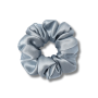 Об'ємна резинка для волосся сіро-блакитна  - MON MOU Silk Large Scrunchie Gray Blue - Фото 1