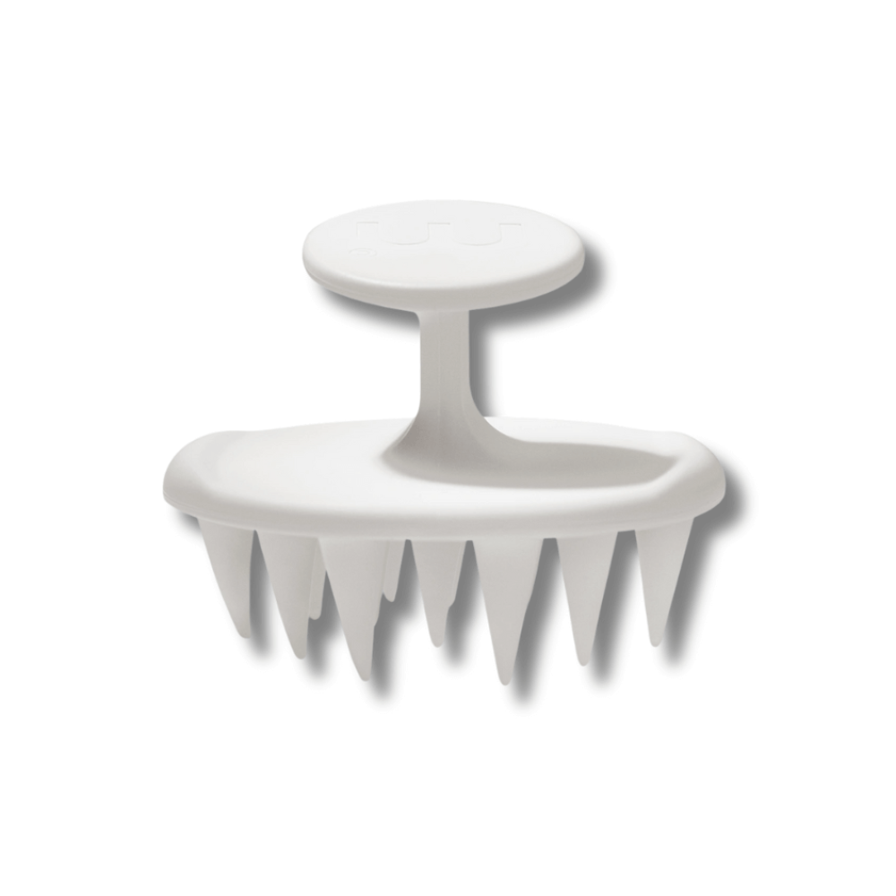 Щіточка для очищення шкіри голови біла - MON MOU Soft Scrub Brush White - Фото 1