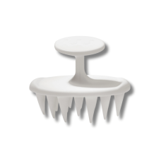 Щіточка для очищення шкіри голови біла - MON MOU Soft Scrub Brush White