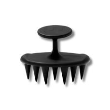 Щіточка для очищення шкіри голови чорна - MON MOU Soft Scrub Brush Black