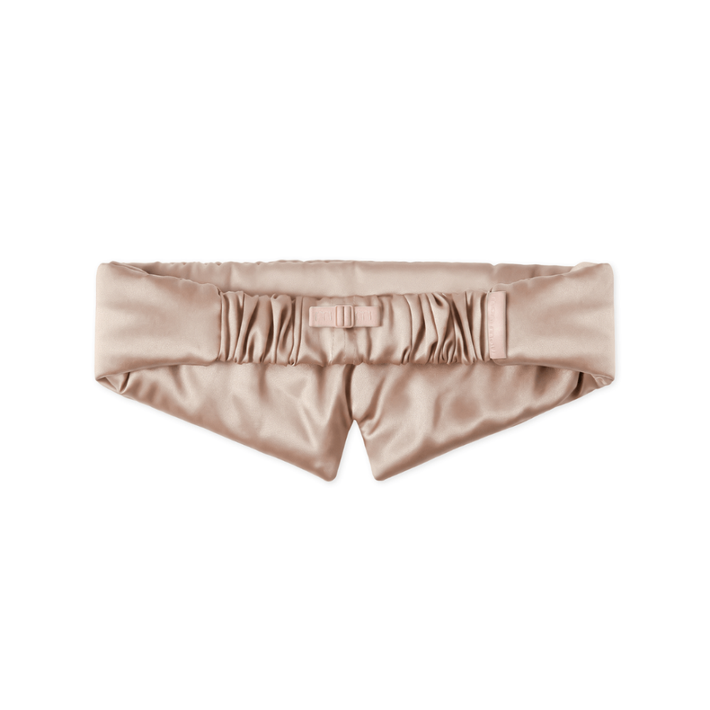 Шелковая маска для сна и отдыха бежевая - MON MOU Pure Silk Mask Beige фото 2