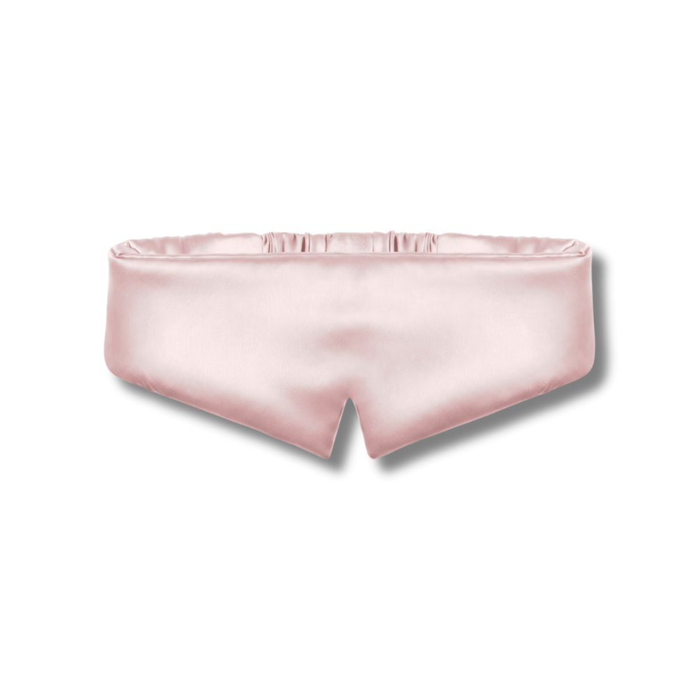 Шелковая маска для сна и отдыха розовая - MON MOU Pure Silk Mask Pink фото