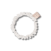 Тонка резинка для волосся біла  - MON MOU Silk Slim Scrunchie White фото