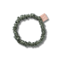 Тонка резинка для волосся оливкова - MON MOU Silk Slim Scrunchie Olive - Фото 1