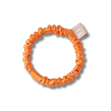 Тонка резинка для волосся помаранчева - MON MOU Silk Slim Scrunchie Orange