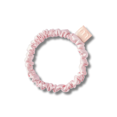 Тонка резинка для волосся рожева - MON MOU Silk Slim Scrunchie Pink