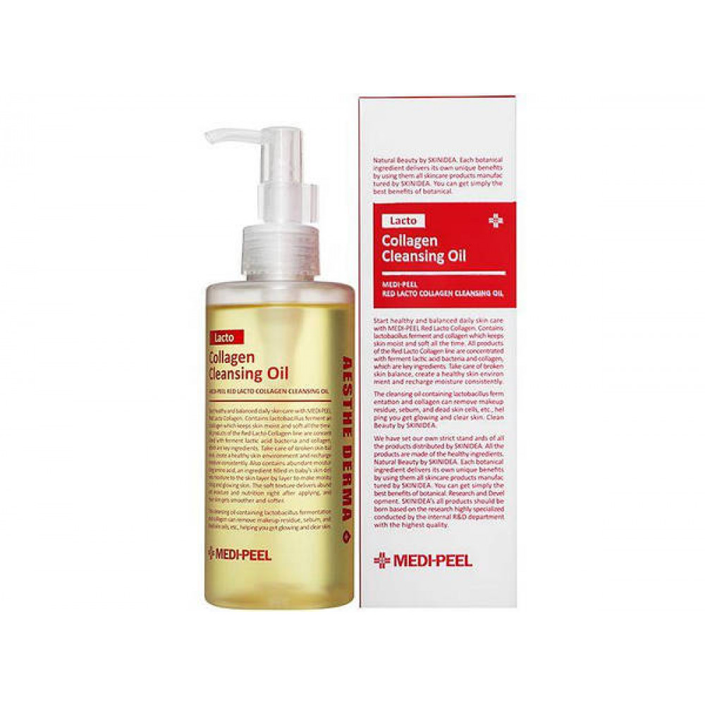 Гидрофильное масло с пробиотиками и коллагеном - Medi-Peel Red Lacto Collagen Cleansing Oil - Фото 1