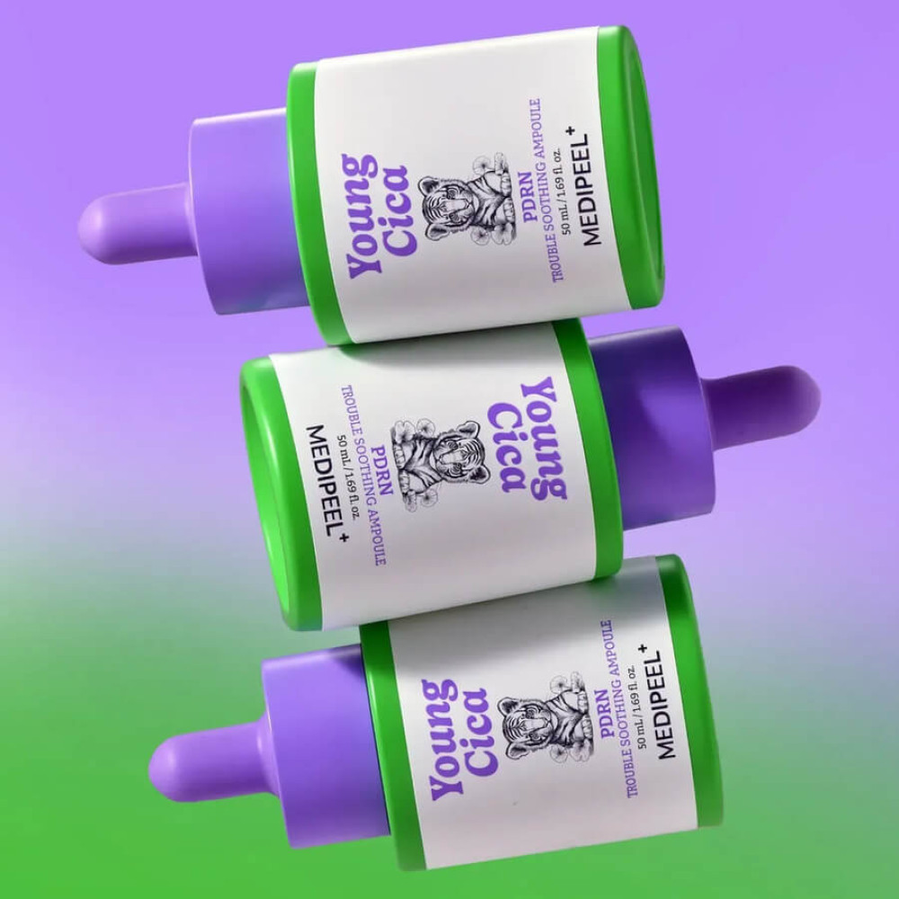 Ампульна сироватка з центеллою та PDRN - Medi-Peel Young Cica PDRN Trouble Soothing Ampoule фото 3