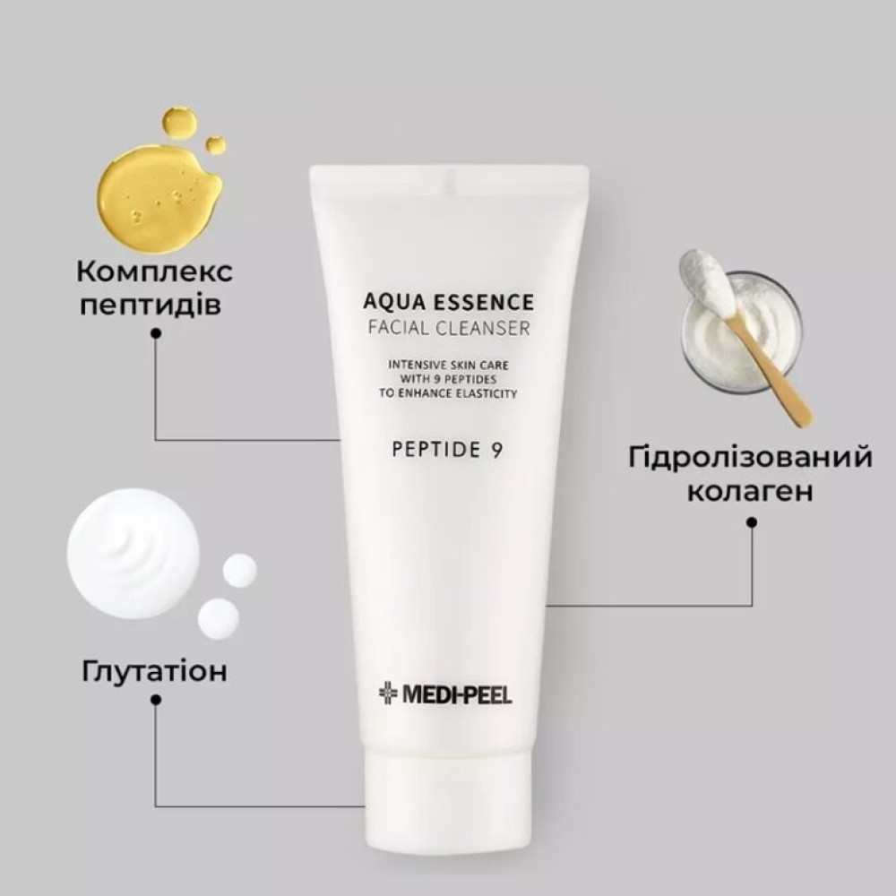 Очищувальний засіб для обличчя - Medi-Peel Peptide 9 Aqua Essence Facial Cleanser фото 2