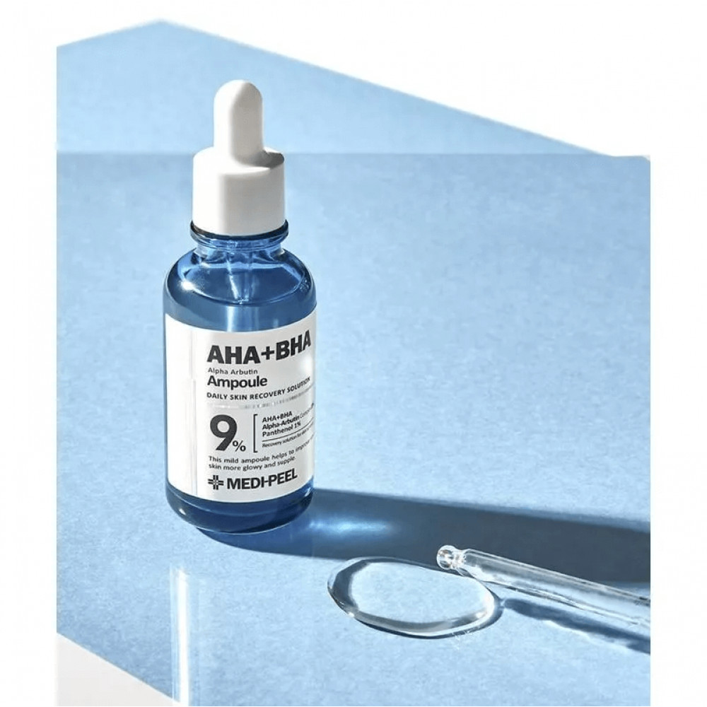 Освітлююча пілінг-ампула з арбутином - Medi-Peel AHA BHA Alpha Arbutin Ampoule фото 4