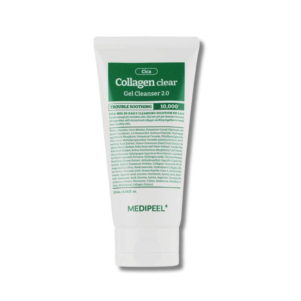 Пенка для умывания с CICA-комплексом - Medi-Peel Green Cica Collagen Clear Gel Cleanser 2.0 - Фото 1