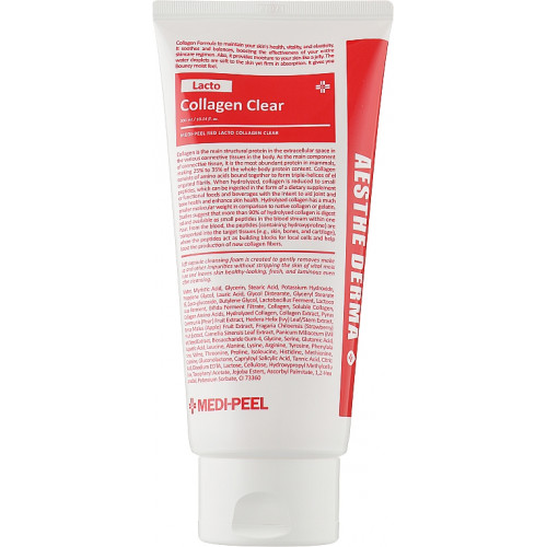 Очищаюча пінка для вмивання з колагеном - Medi-Peel Red Lacto Collagen Clear фото