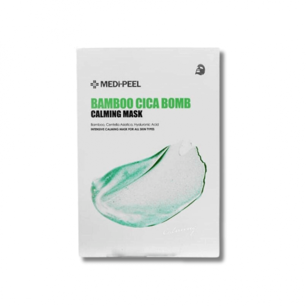 Успокаивающая маска с центеллой и бамбуком - Medi-Peel Bamboo Cica Bomb Calming Mask - Фото 1