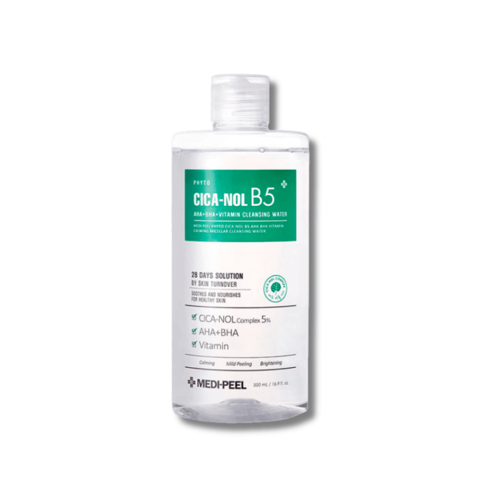 Успокаивающая мицеллярная вода - Medi-Peel Phyto Cica-Nol B5 AHA BHA Vitamin Cleansing Water - Фото 1