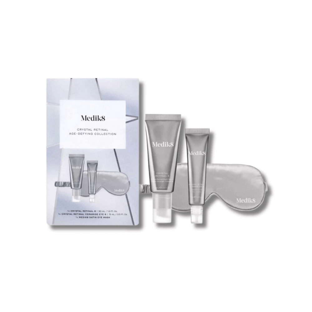 Лімітований подарунковий антивіковий набір - Medik8 Crystal Retinal Age-Defying Collection Kit - Фото 1