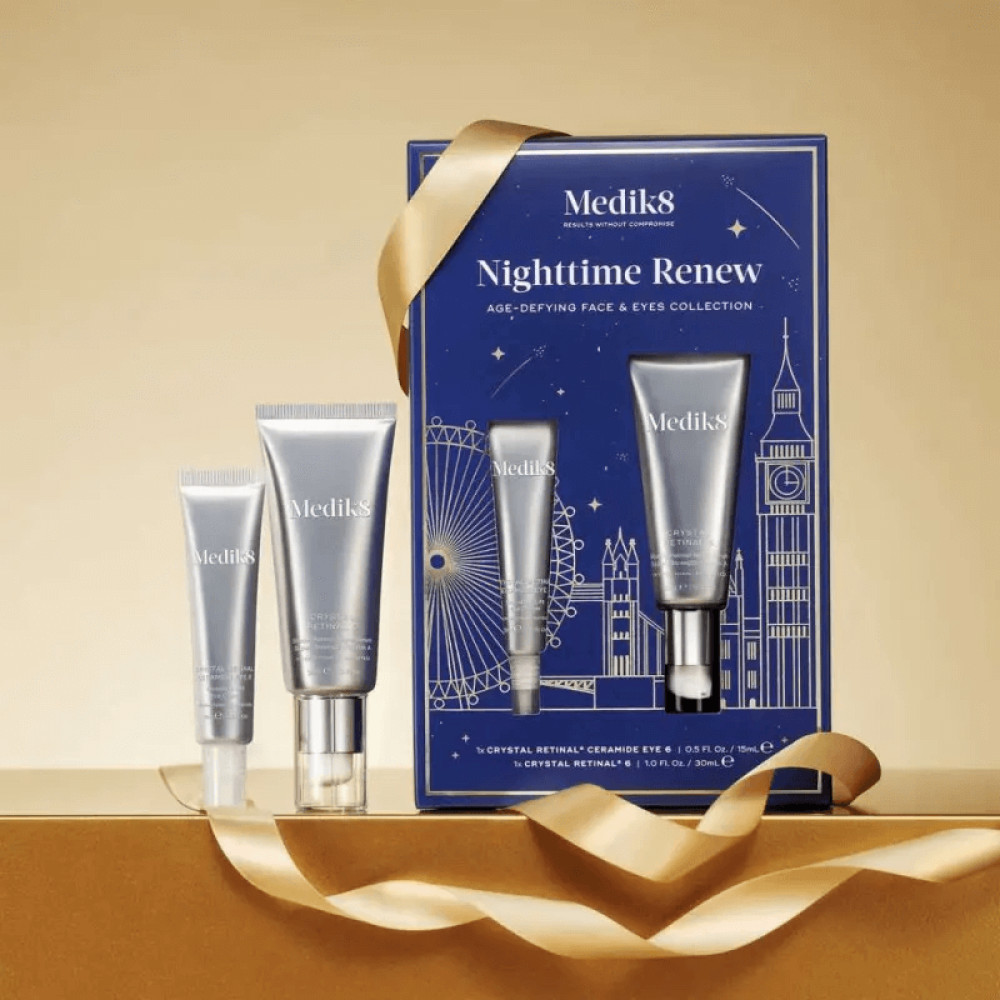 Набір для ліфтингу обличчя та зони навколо очей - Medik8 Nighttime Renew Age-Defying Face and Eyes Collection фото 2