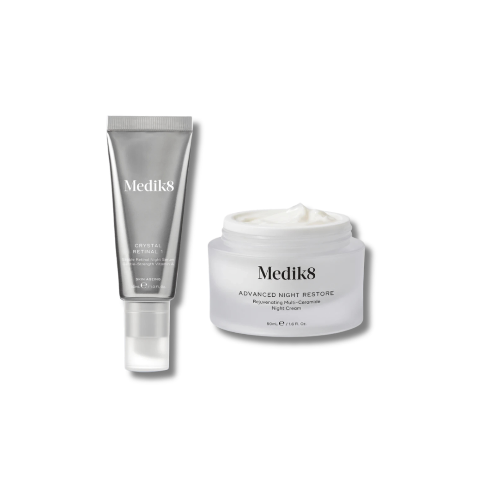 Мощный ночной дуэт для комплексного омоложения - Medik8 Crystal Retinal + Advanced Night Restore Kit фото