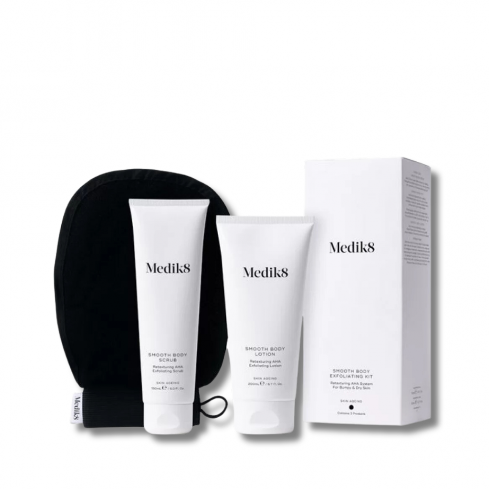 Система с AHA для сухой кожи и гиперкератоза - Medik8 Smooth Body Exfoliating Kit - Фото 1