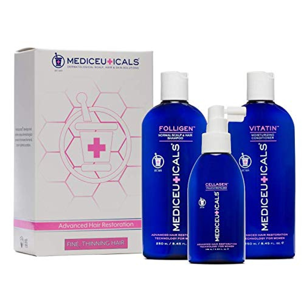 Набір для стимулювання росту волосся для жінок, тонке волосся - Mediceuticals Advanced Hair Restoration For Women Kit Fine фото 2